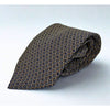Fendi Cravatte Vintage Silk Tie Navy Gold All Over FF Logo Made in Italy EUC