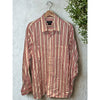 J. Peterman Shirt Men XL Striped Double Pocket Button Up Long Sleeve Portugal