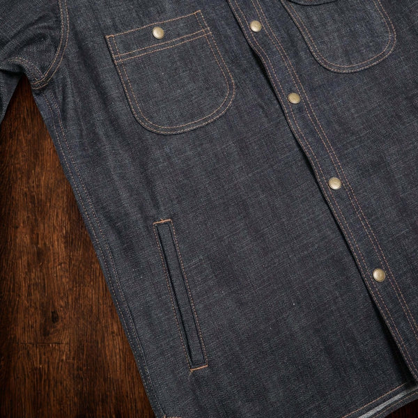 Rogue Territory Cryptic Japanese Selvedge Denim Service Shirt 2XL RGT Rare NWOT