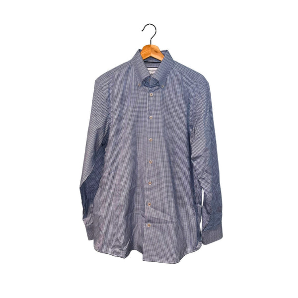 Charles Tyrwhitt Dress Shirt Non Iron Slim Fit Check Men's 16/36