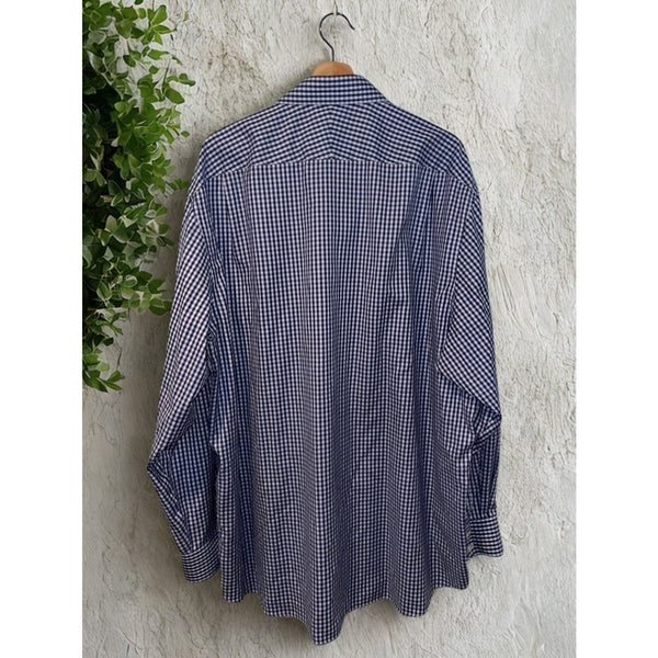 Charles Tyrwhitt Dress Shirt Non Iron Classic Fit Check Men's 19/37