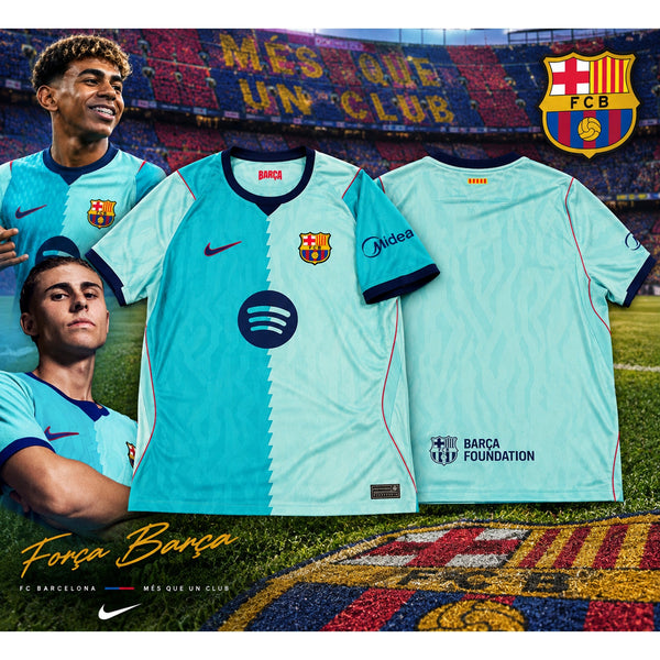 FC Barcelona Nike 2026/27 Third Jersey Men's XL Aqua Blue Dri-FIT ADV NWOT