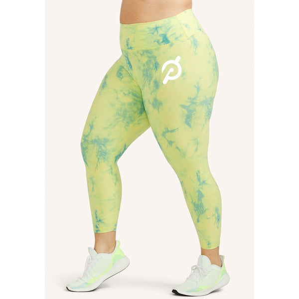 Peloton Cadent Capri Womens Cropped Leggings Tie Dye Neon NWT Size XS