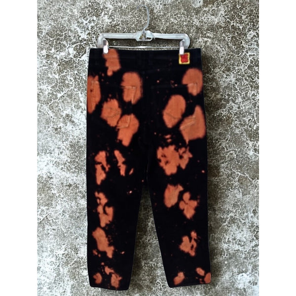 Empyre Loose Fit Bleached Black Corduroy Skate Pants Mens 32x30 Baggy Y2K Punk