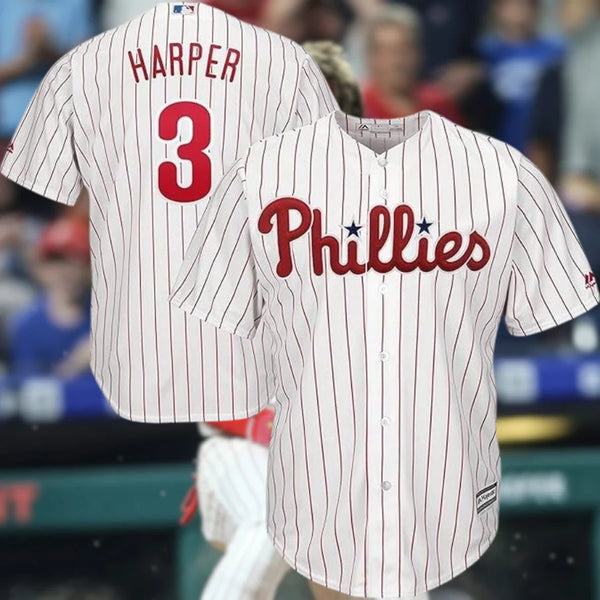 Philadelphia Phillies Bryce Harper #3 Majestic Cool Base Home Jersey Sz 2XL NWOT