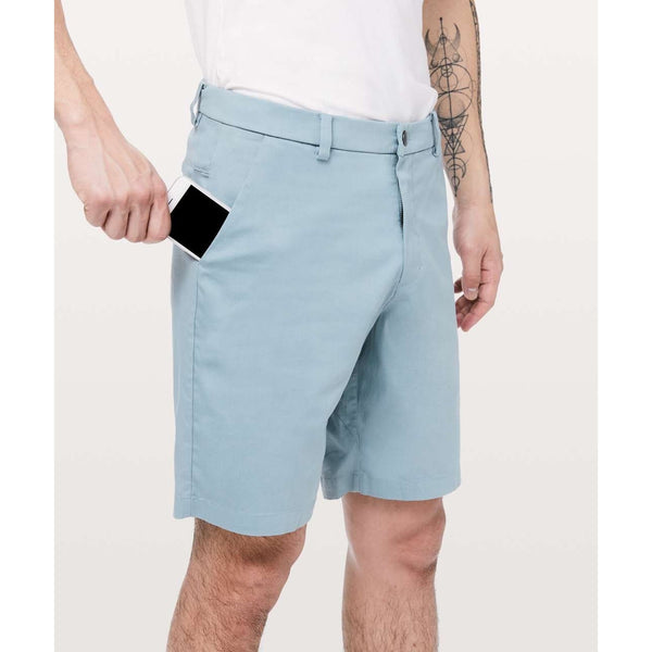 Lululemon Commission Short Chino Relaxed 9" ABC Warpstreme Blue Cast 33 NWOT