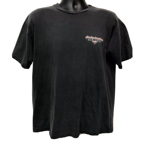 Harley Davidson Cafe New York Motorcycle XL No Tag 22x29 Biker T Shirt Tee Y2K