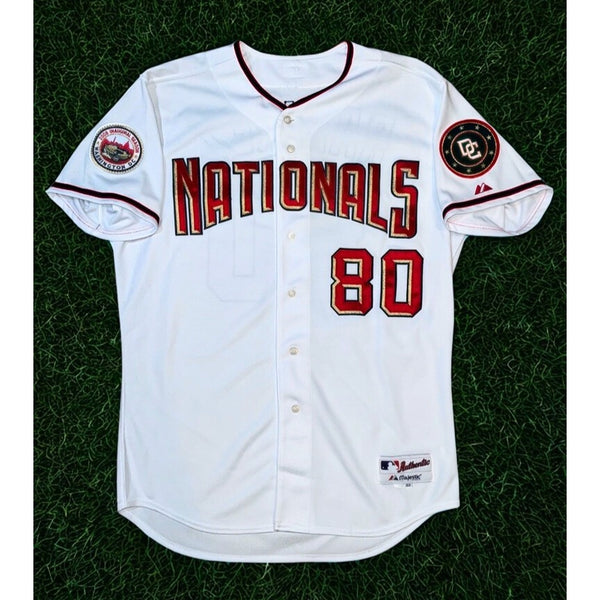 Washington Nationals 2008 Ismael Ramirez Game Worn Jersey Inaugural Season Sz 48