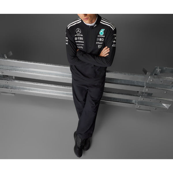 Adidas Mercedes AMG Petronas F1 Team 1/4 Zip Sweatshirt Motorsport Sz M NWOT