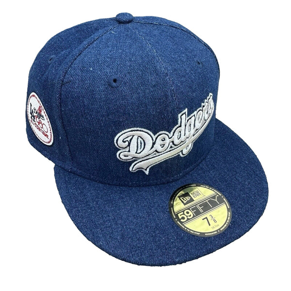 Los Angeles Dodgers Denim 1980 All Star Hat MLB New Era 59FIFTY Fitted Sz. 7 1/2