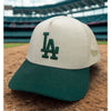 Los Angeles Dodgers New Era Corduroy 2 Tone 9FORTY A-Frame Snapback Hat EUC
