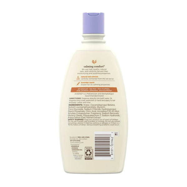 Aveeno Baby, Calming Comfort Lotion, Lavender & Vanilla, 18 fl oz (532 ml) New