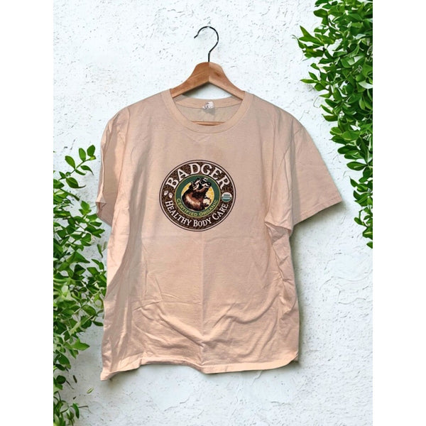 Badger Balm Healthy Body Care Organic T-Shirt Men’s Size L EUC