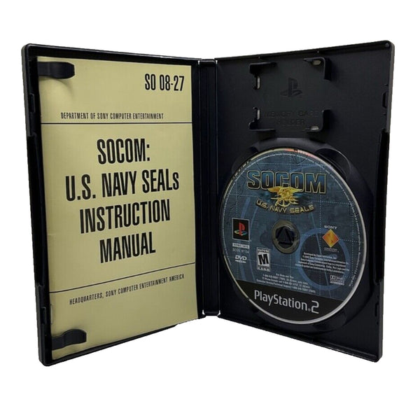 SOCOM: U.S. Navy SEALS (Sony PlayStation 2, 2002) Tested With Manual