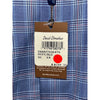 David Donahue Dobby Fine Check Dress Shirt Navy Blue Men's M NWT MSRP $165