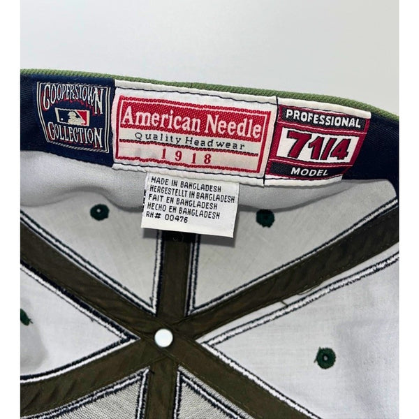 New York Yankees MLB Camo Fitted Hat 7 1/4 American Needle Cooperstown Vintage