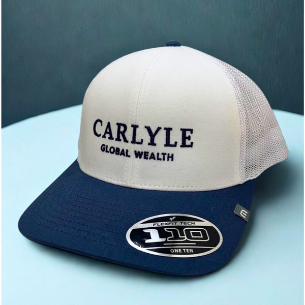 TravisMathew Carlyle Global Wealth 110 Flexfit Tech Mesh Snapback Hat NWT Golf