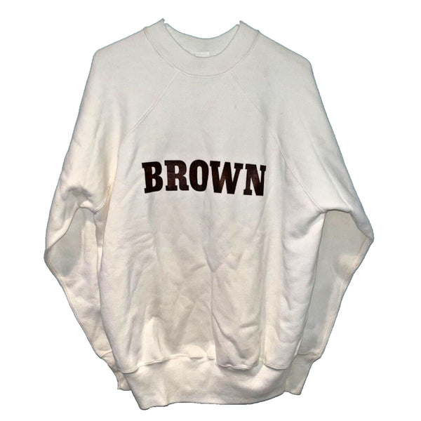 Brown University Sweatshirt Velva Sheen Sz. L Vintage 80s Deadstock NWT