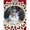 LENOX "WINTER GATHERING" Snowman with Birds Pierced Ornament INTER ART