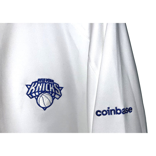 New York Knicks Zero Restriction Z500 1/4 Zip Pullover L330 Sz L Coinbase Crypto