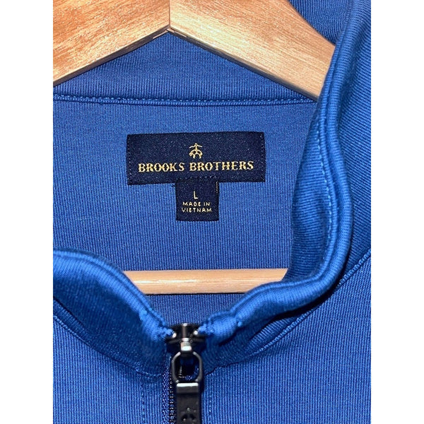 New York Knicks Brooks Brothers Employee 1/4 Zip Pullover Charter Blue Sz L NWOT