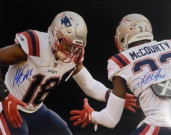 Devin McCourty & Matthew Slater Signed Auto 16x20 Photo Patriots COA Horizontal