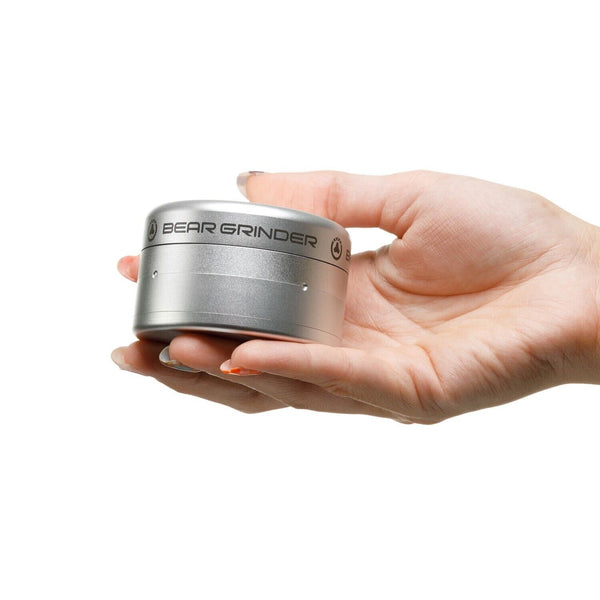 Tobacco / Herb Grinder by Bear Luxury Completely Frictionless Silver NEW