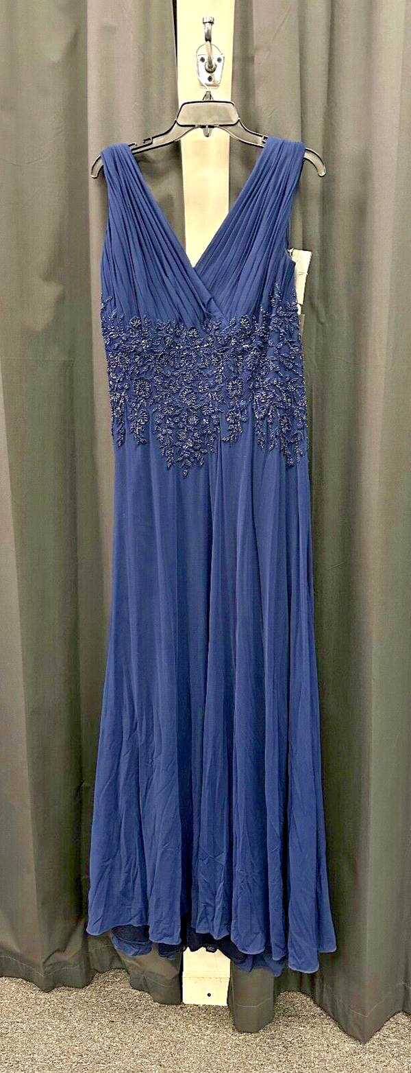 MGNY Madeline Gardner für NY by Mori Lee Kleid 72414 Marineblau Gr. 16 (Beispiel)