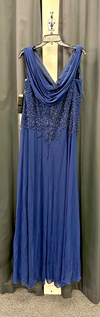 MGNY Madeline Gardner für NY by Mori Lee Kleid 72414 Marineblau Gr. 16 (Beispiel)