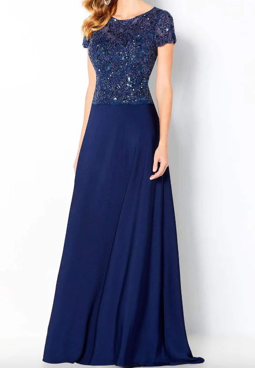 Cameron Blake Madre de la novia 220650 Manga casquillo Línea A Talla. 16 (MUESTRA)