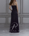 Adrianna Papell 40134 Beaded Blouson Bridesmaid Dress 14 NWT Black $350 (SAMPLE)