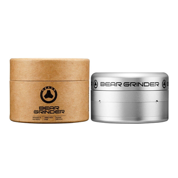 Tobacco / Herb Grinder by Bear Luxury Completely Frictionless Silver NEW