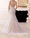 Stella York 6600 Vestido de Novia Sirena con Escote Halter Talla 16 (MUESTRA)
