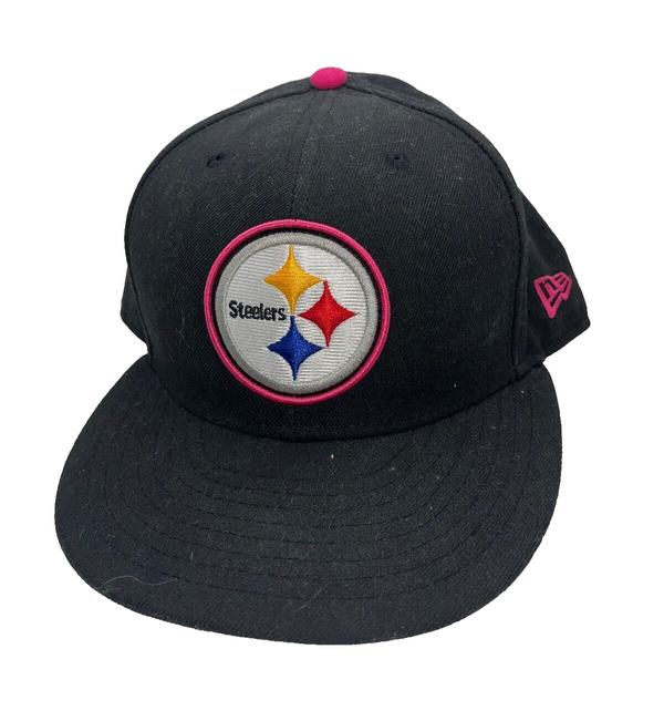 Pittsburgh Steelers NFL Hat Cap New Era Breast Cancer Awareness Sz. 7 1/2