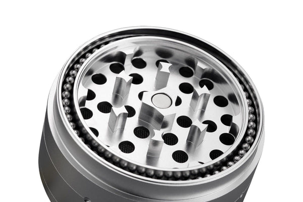 Tobacco / Herb Grinder by Bear Luxury Completely Frictionless Silver NEW
