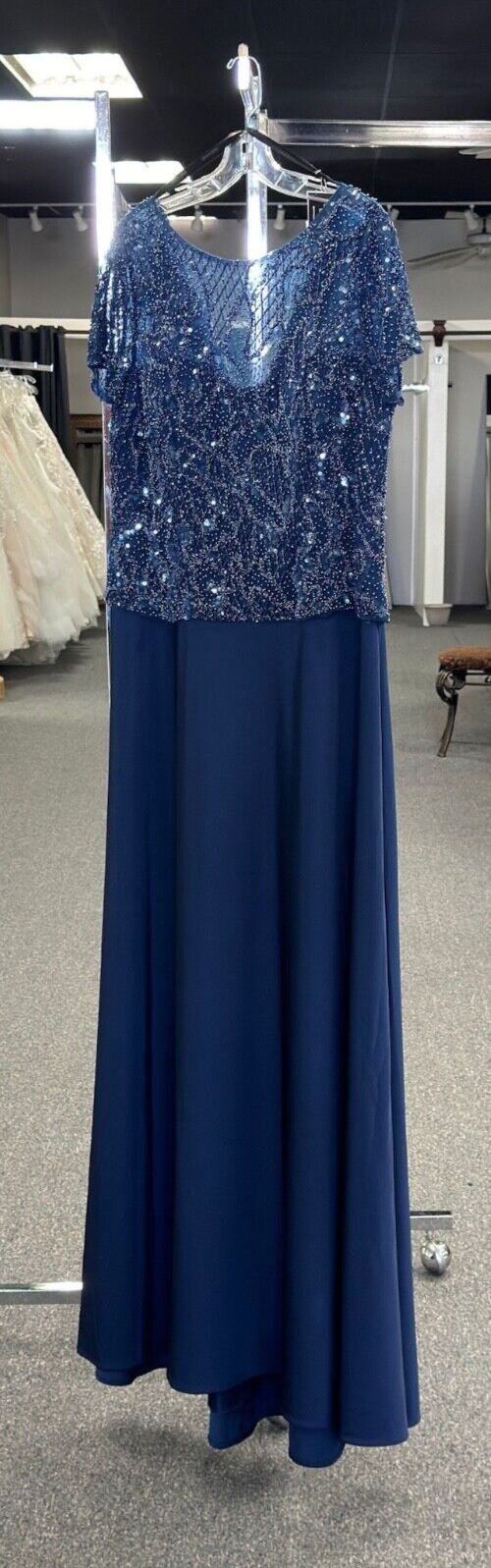 Cameron Blake Madre de la novia 220650 Manga casquillo Línea A Talla. 16 (MUESTRA)