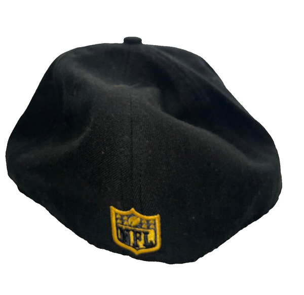 PITTSBURGH STEELERS New Era 59Fifty Gorra/Sombrero Ajustado Talla 7 1/2 Negro