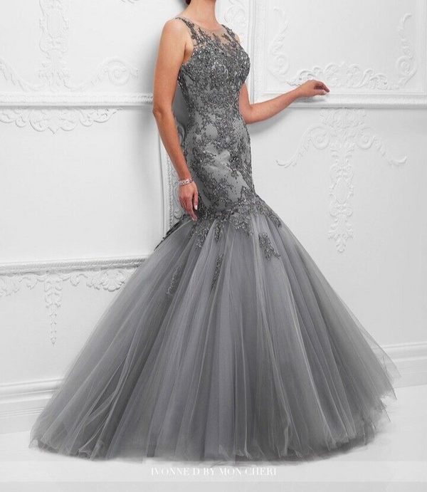 IVONNE D FÜR MON CHERI 117D74 Zinngrau Gr. 16 (Beispiel)