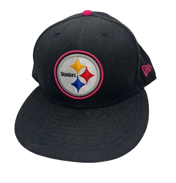 Pittsburgh Steelers NFL Hat Cap New Era Breast Cancer Awareness Sz. 7 1/2