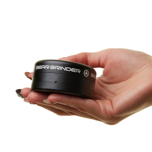 Tabak-/Kräutermühle 3-teilig von Bear Luxury völlig reibungsfrei schwarz NEU