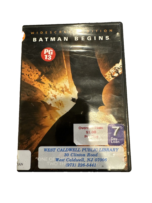 Batman Begins (DVD, 2005, Widescreen) Former Rental