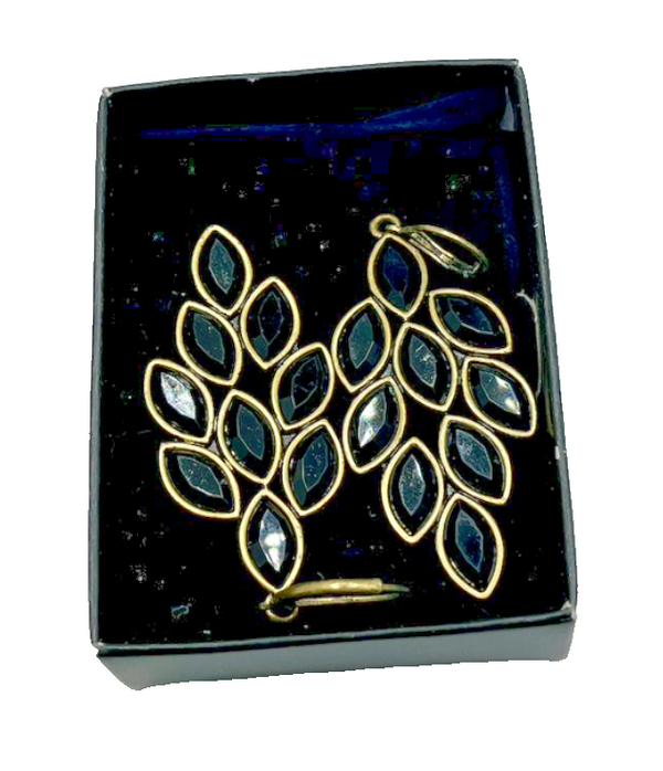 Avon Open Work Teardrop Earrings - Silvertone