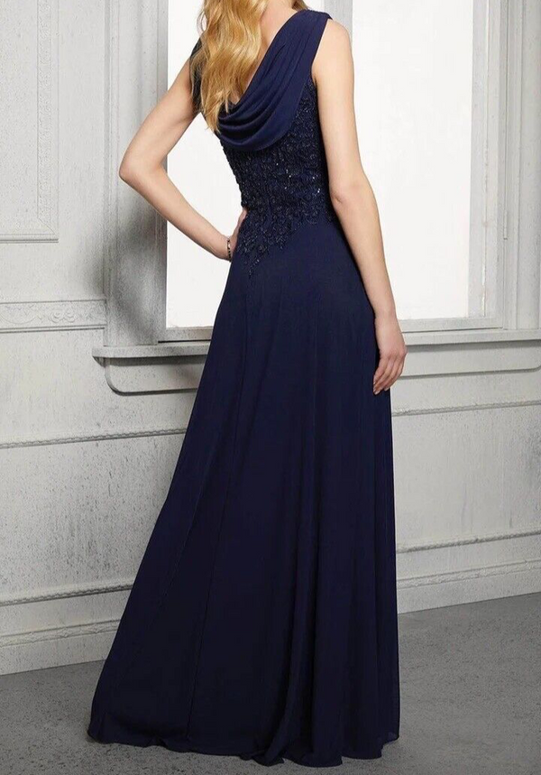 MGNY Madeline Gardner für NY by Mori Lee Kleid 72414 Marineblau Gr. 16 (Beispiel)