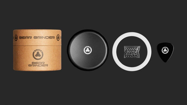 Tobacco / Herb Grinder by Bear Luxury Completely Frictionless Silver NEW