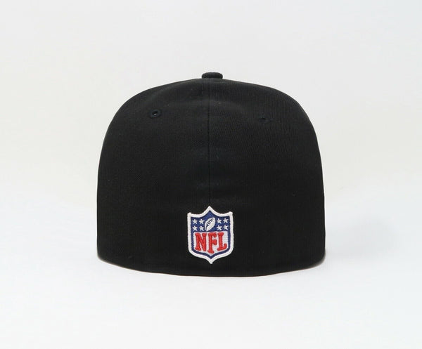 Gorra ajustada del equipo Pittsburgh Steelers en el campo, negra, New Era 59Fifty, gorra para hombre y mujer