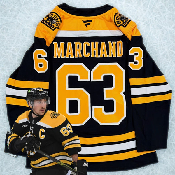 Brad Marchand Boston Bruins Fanatics Premium Home Jersey Sz 50 M NHL NWT