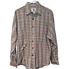 The Territory Ahead Striped Check Shirt Mens M Vintage 90s