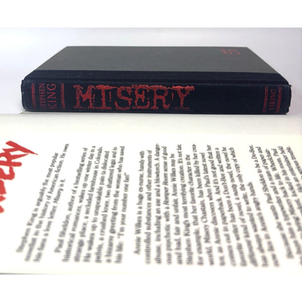 Misery Stephen King 1987 Viking HC True 1st Edition 1st Printing $18.95 DJ