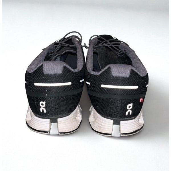 On Cloud 5 Running Shoes Men’s 11.5 Black White Swiss Engineering Sneakers EUC