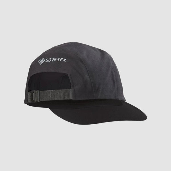 Arc'teryx Gore Tex 5 Panel Performance Cap Lightweight Outdoor Hat Black
